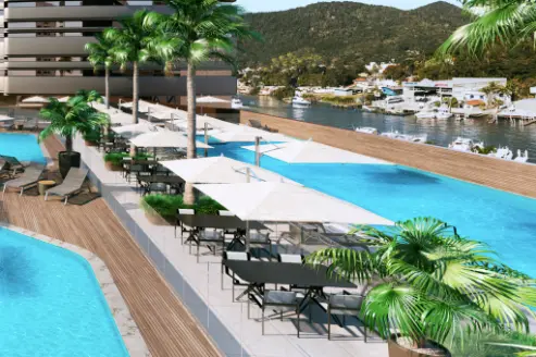 Piscinas no Yachthouse Residence